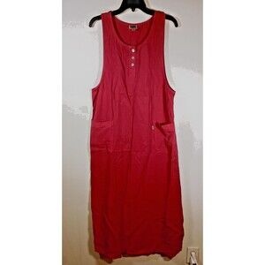 Amy K Vintage Tencel Jumper Maxi Red Dress AKG Jumper Nordstrum USA Size Medium